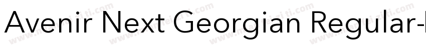 Avenir Next Georgian Regular字体转换
